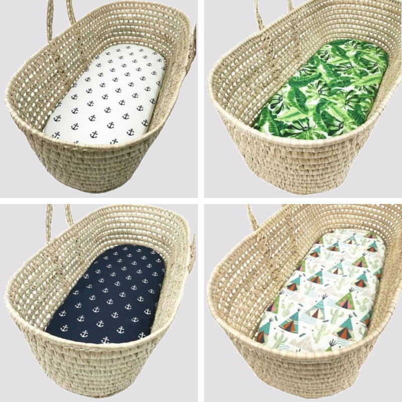 Moses Basket Set - 9 Print Options - NO LONGER AVAILABLE